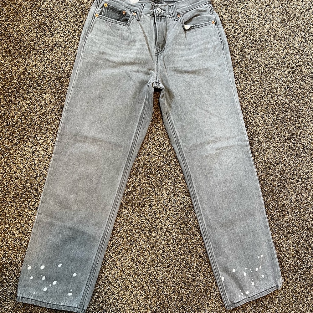 Levi's Gray Straight Leg Women's Jeans
